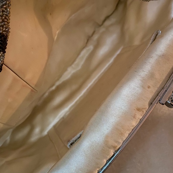 Beautiful beaded flower design Italian Clutch - Picture 6 of 9